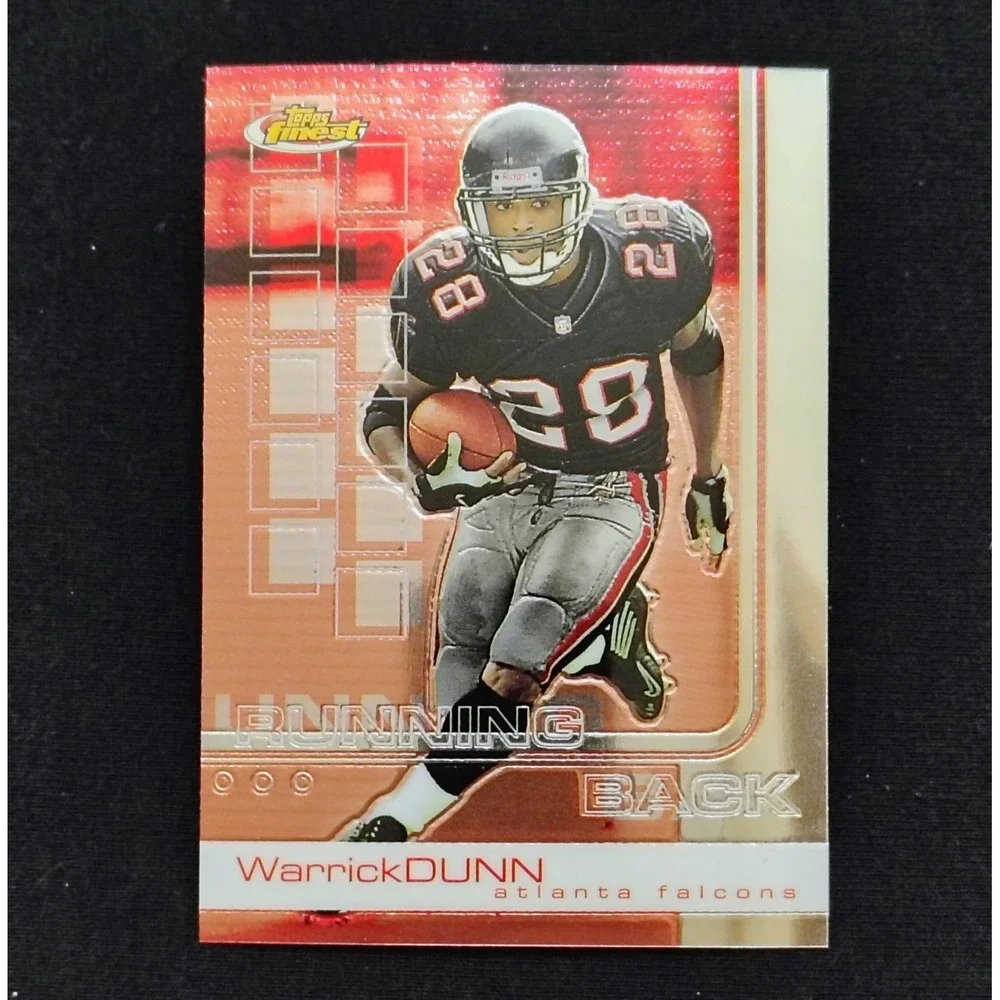 2002 TOPPS FINEST #35 WARRICK DUNN Atlanta Falcons‎  NFL FOOTBALL CARD